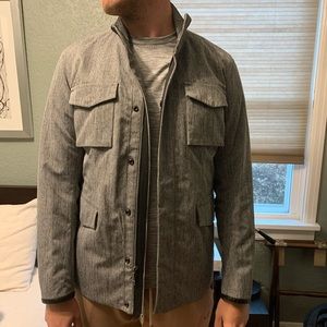 Vince men’s gray rain jacket